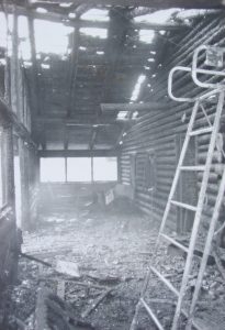 1993: Unser Clubhaus nach dem Brand
