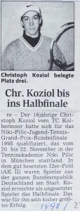 1998: Christoph Koziol im Halbfinale