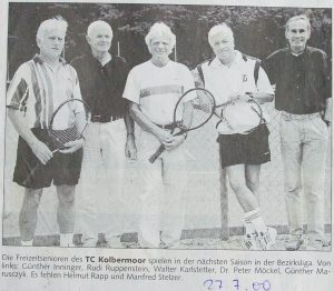 27.07.2000: Aufstieg der Freizeitsenioren in die Bezirksliga
